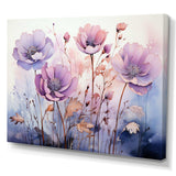 Purple Mystical Blooms II - Abstract Canvas Wall Art