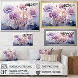 Purple Mystical Blooms II - Abstract Canvas Wall Art