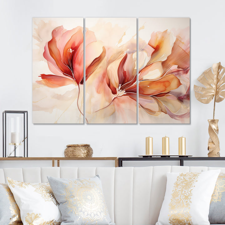 Peach Petal Dance - Multi-Panels