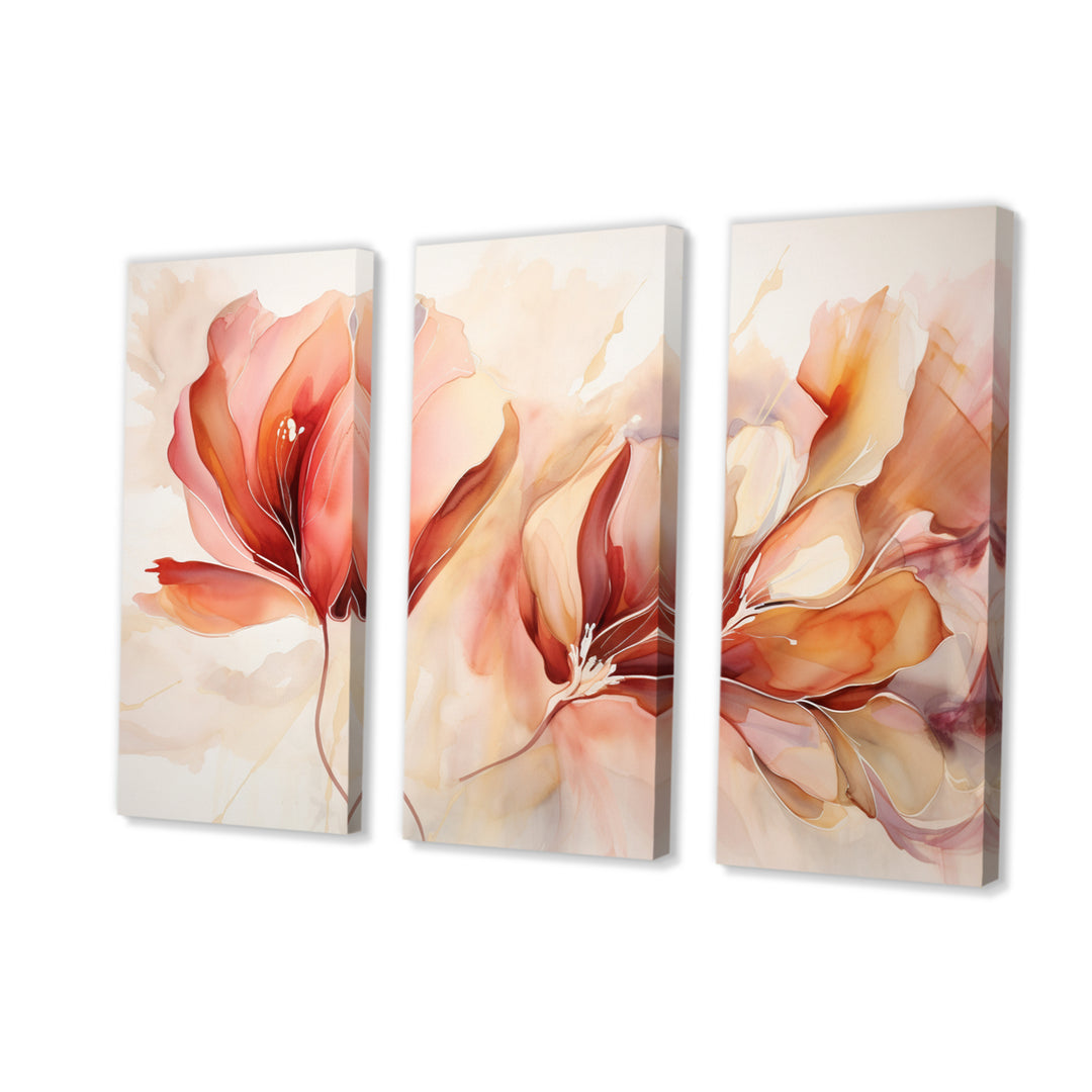 Peach Petal Dance - Multi-Panels