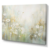 Green Beige Serene Meadows II - Abstract Canvas Wall Art