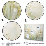 Green Beige Serene Meadows II - Abstract Canvas Wall Art