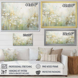 Green Beige Serene Meadows II - Abstract Canvas Wall Art