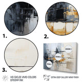 Grey Collage Reflections II - Abstract Canvas Wall Art