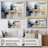 Grey Collage Reflections II - Abstract Canvas Wall Art