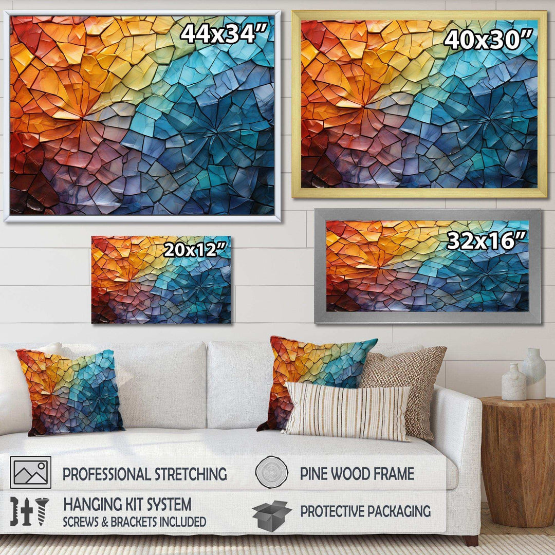 Yellow Hot Air Ballon Atmospheric - Hot Air Balloon Canvas Wall Art