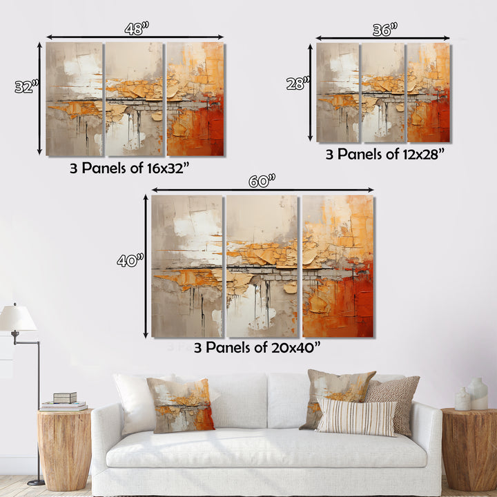 Orange Impressions I - Multi-Panels
