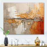 Orange Impressions I - Abstract Canvas Wall Art