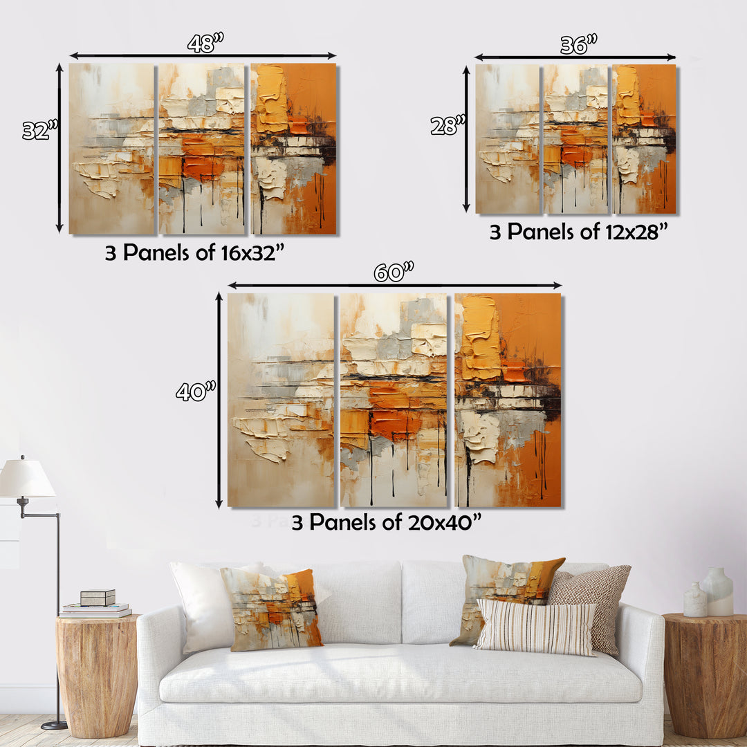 Orange Impressions III - Multi-Panels