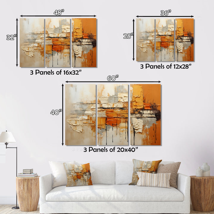 Orange Impressions III - Multi-Panels