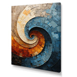 Collaged Spiral - Abstract Canvas Wall Art