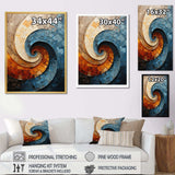 Collaged Spiral - Abstract Canvas Wall Art