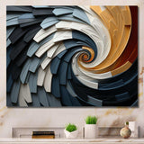 Geometric Spiral III - Abstract Canvas Wall Art