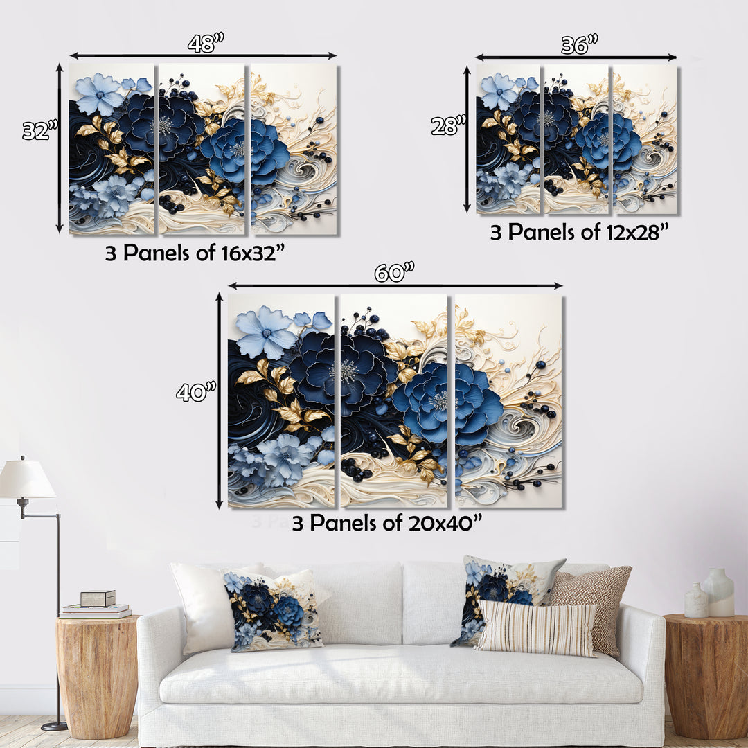Liquid Ink Spiralscape I - Split Panel Canvas Art