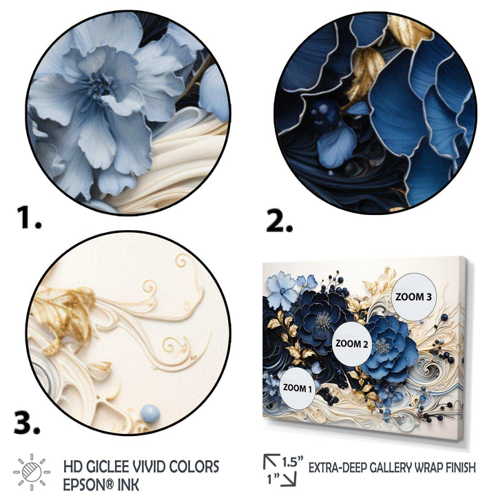 Idesignart liquid ink spiralscape i abstract canvas wall art