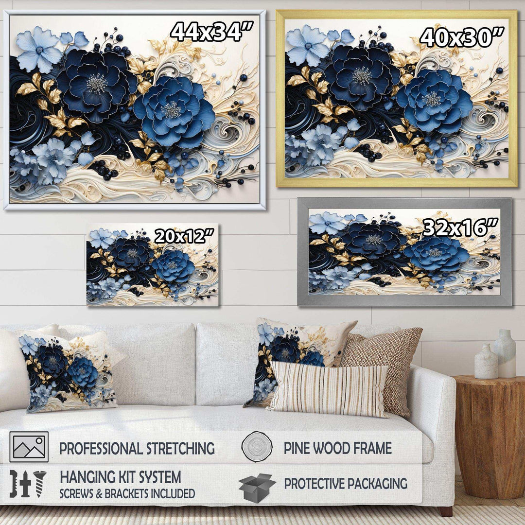 Idesignart liquid ink spiralscape i abstract canvas wall art