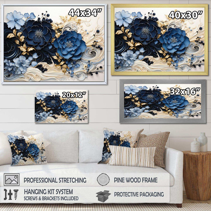 Idesignart liquid ink spiralscape i abstract canvas wall art