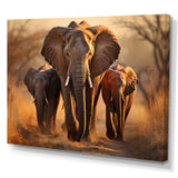 Africa Elephants Family Bond - Landscapes Canvas Wall Art