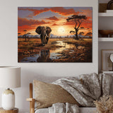 Africa Wildlife African Animals - Landscapes Canvas Wall Art