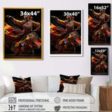 African Tribal Dance V - People Canvas Wall Art