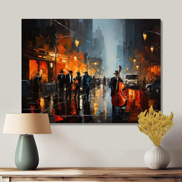African American Harlem City - People Canvas Wall Art