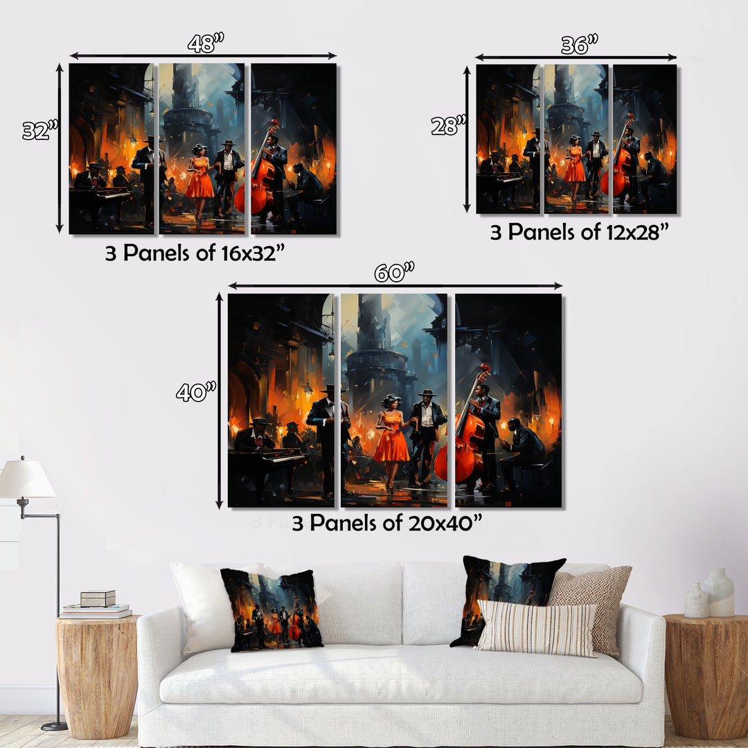 Music In Harlems III - Canvas Wall Art Sets