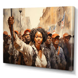 African American Art Powerful - People Canvas Wall Art