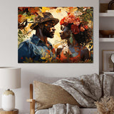 African Couple Resilient I - People Canvas Wall Art