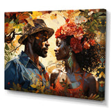 African Couple Resilient I - People Canvas Wall Art