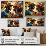 African Couple Resilient I - People Canvas Wall Art