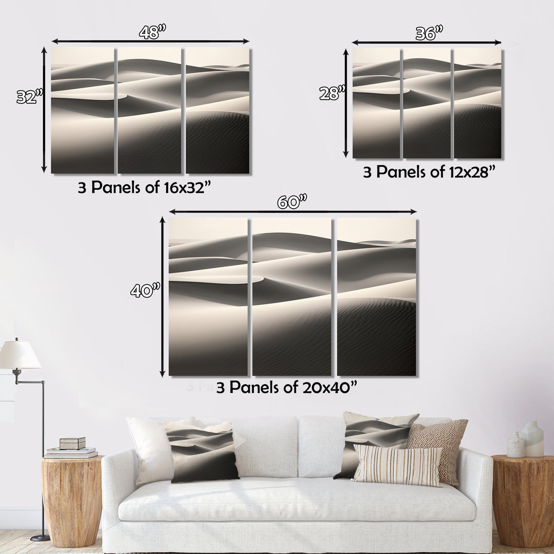 Grey Saharan Dunes I - Multi-Panels