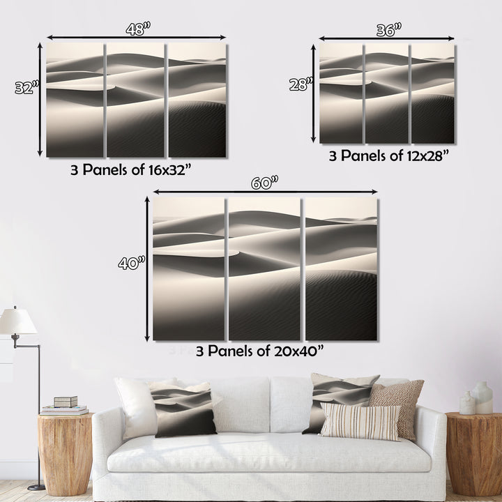 Grey Saharan Dunes I - Multi-Panels