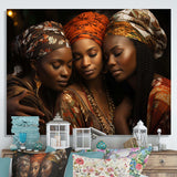 World Cultures Sisters I - People Canvas Wall Art