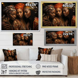 World Cultures Sisters I - People Canvas Wall Art