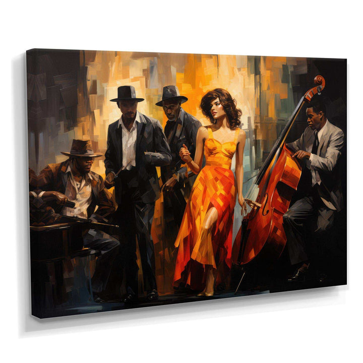 African American Art Spirit I - People Canvas Wall Art