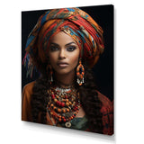 African Adorned Beauty I - People Canvas Wall Art