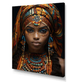 African Adorned Beauty III - People Canvas Wall Art