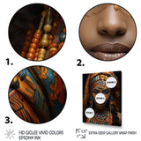 African Adorned Beauty III - People Canvas Wall Art