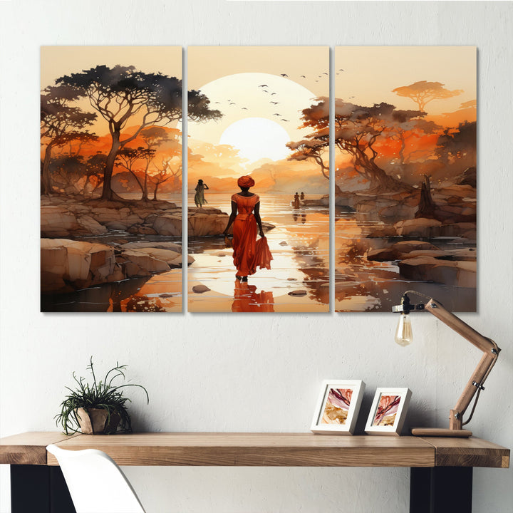 African Journey - Multi-Panel Canvas Prints
