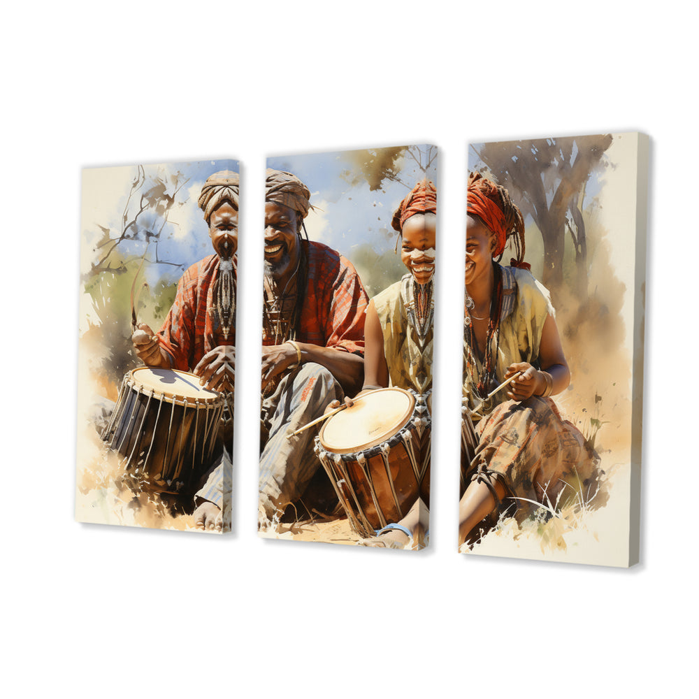 African Rhythmic Drums I - Multi-Panels