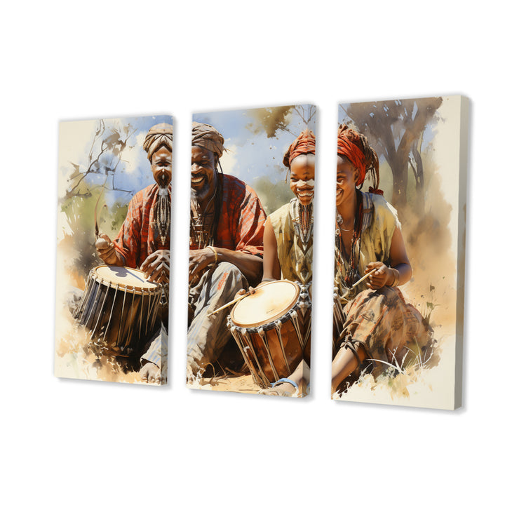 African Rhythmic Drums I - Multi-Panels