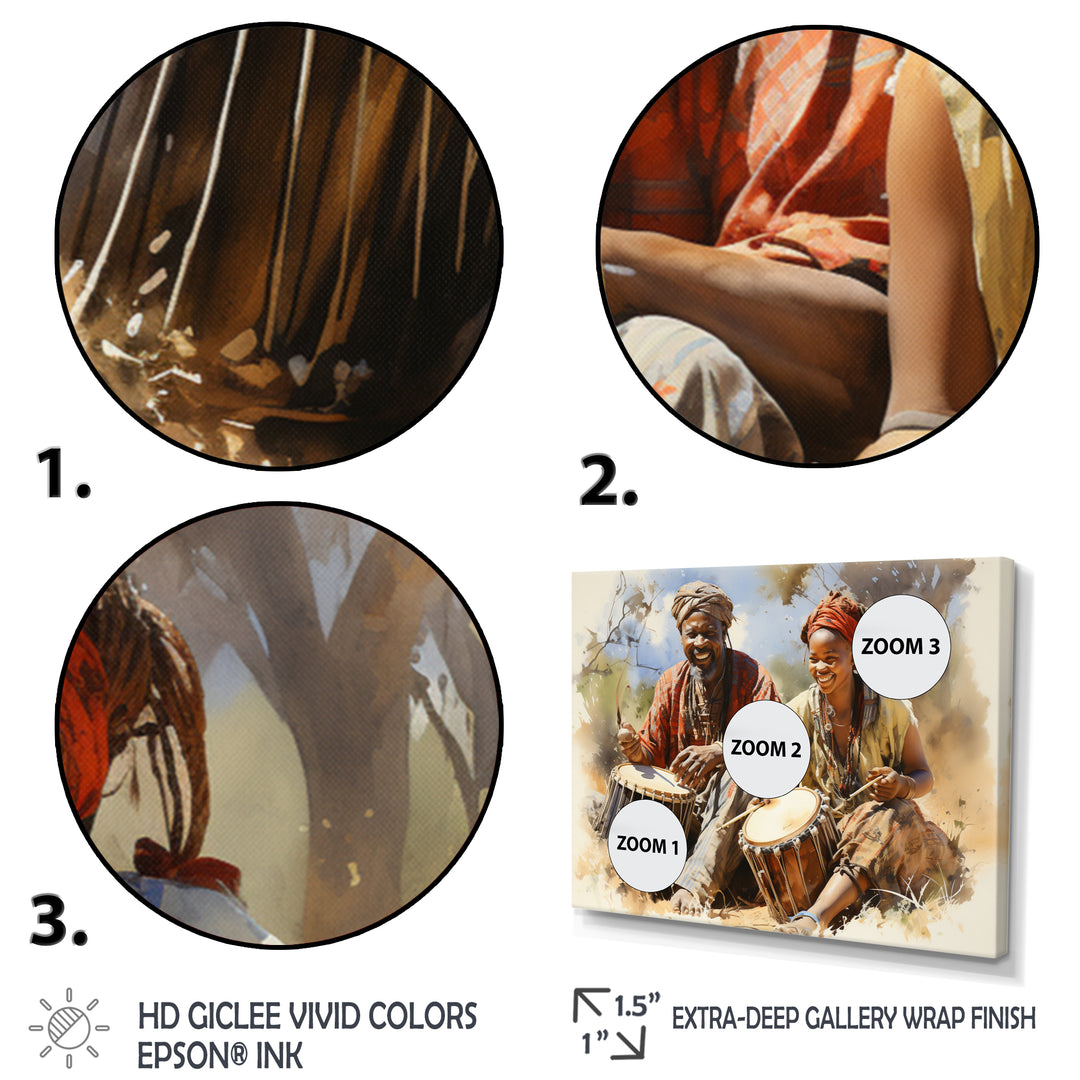 African Rhythmic Drums I - Multi-Panels