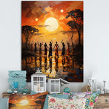 African Savannah Melody II - People Canvas Wall Art