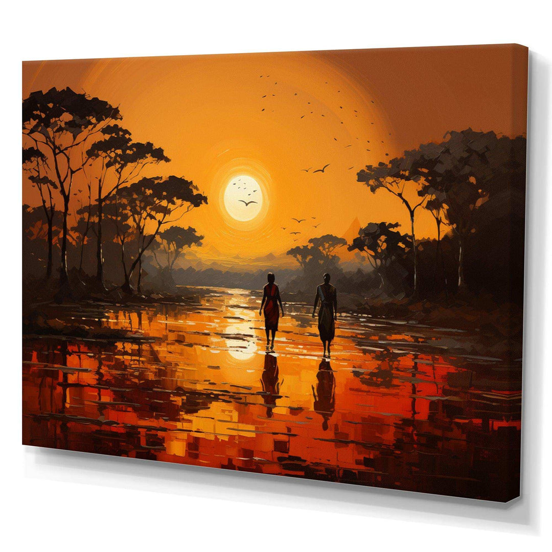 African Savannah Serenade VI - People Canvas Wall Art