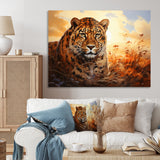 Orange Black African Leopard Animals - Leopard Wall Art Prints