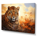Orange Black African Leopard Animals - Leopard Wall Art Prints