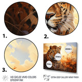Orange Black African Leopard Animals - Leopard Wall Art Prints