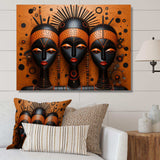 African Tribal Rhythms IV - People Canvas Wall Art