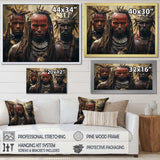 African Tribes Kalenjin Warriors - People Canvas Wall Art