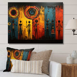 African Tribal Rhythms VII - People Canvas Wall Art